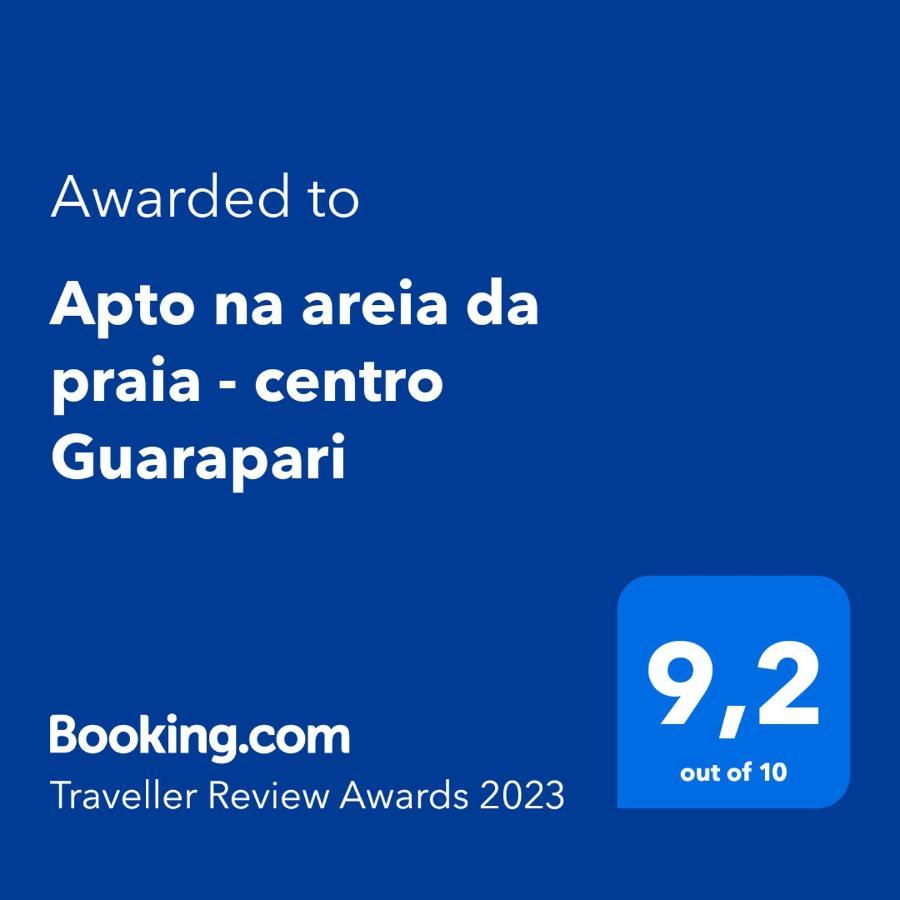 Apartamento Pe Na Areia E Aguas Tranquilas No Centro De กวาราปารี ภายนอก รูปภาพ